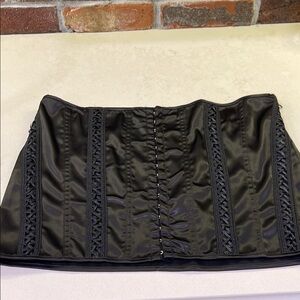 Elegant Black Corset Skirt